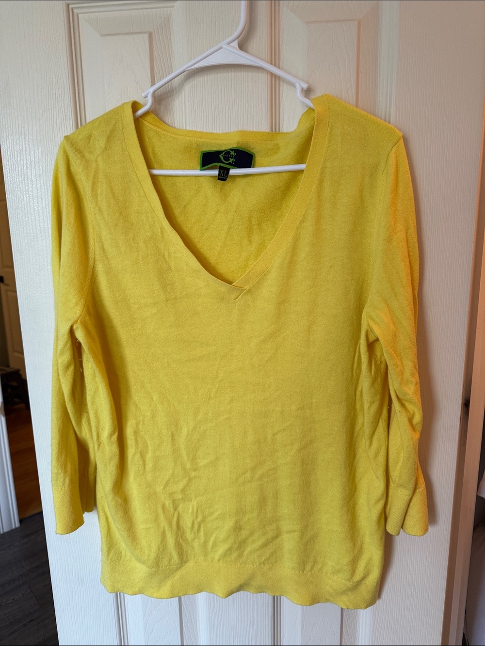 C. Wonder Bright Yellow V-Neck Pullover
